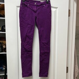 Two by Vince Camuto Vibrant Purple Skinny Jeans size 25